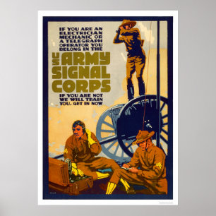 Legersignaalkorps Poster