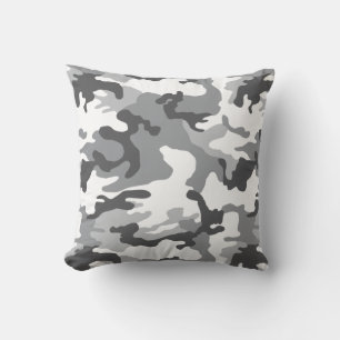 Legersneeuwkamouflage Fleece Blanket Kussen