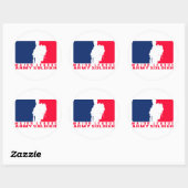 Legersoldaat uit de Major League Ronde Sticker (Vel)