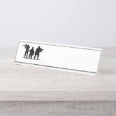 legersoldaten bureau naambordje (Voorkant)