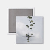 Legersoldaten springen uit een C-17 Globemaster II Magneet (Voorkant / Achterkant)