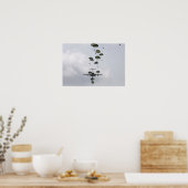 Legersoldaten springen uit een C-17 Globemaster II Poster (Keuken)