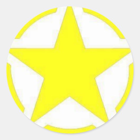 legerster ronde sticker (Voorkant)