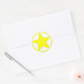 legerster ronde sticker (Envelop)