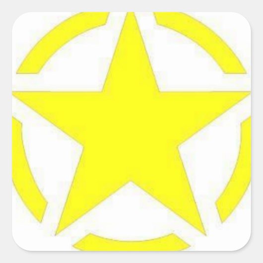 legerster vierkante sticker (Voorkant)