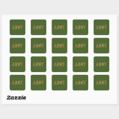 Legersterkte Vierkante Sticker (Vel)