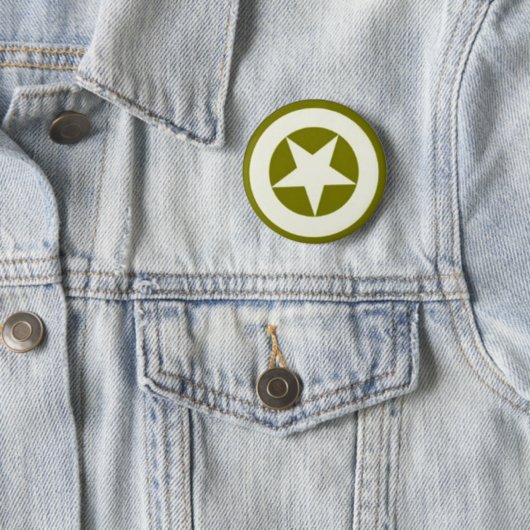 Legersterrenknop Ronde Button 5,7 Cm (In situ)
