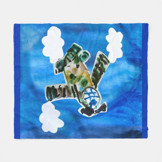 legerstraal fleece deken (Voorkant (Horizontaal))