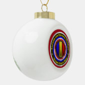 Legertraining en Doctrine Command Keepslag Keramische Bal Ornament (Links)