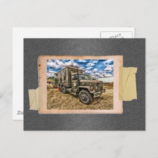  legertruck briefkaart (Voorkant / Achterkant)