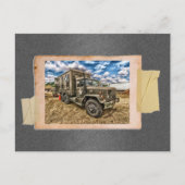  legertruck briefkaart (Voorkant)