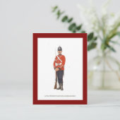 legeruniformen, 1e vrijwilligersbataljon briefkaart (Staand voorkant)