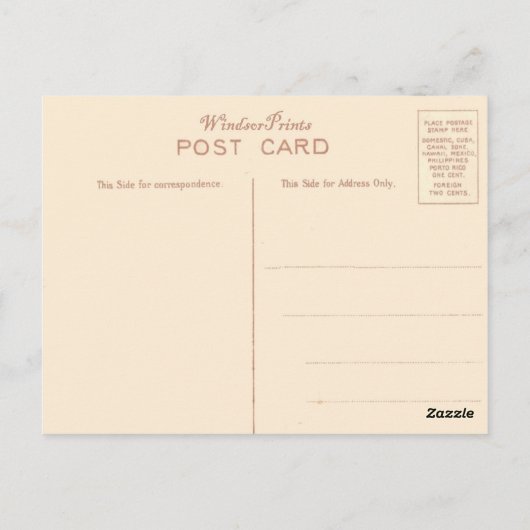  legeruniformen, 1e vrijwilligersbataljon briefkaart (Achterkant)