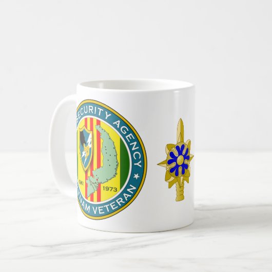Legerveiligheidsagentschap SSI - Vietnam Veteraan Koffiemok (Voorkant links)