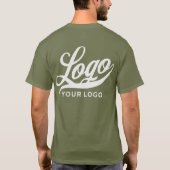 Legervermoeidheid Groene Bedrijf Logo Zakelijke Ma T-shirt (Achterkant)