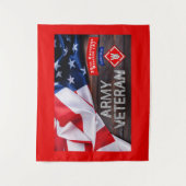 Legerveteraan 20e Ingenieursbrigade-Airborne Wandkleed (Voorkant)