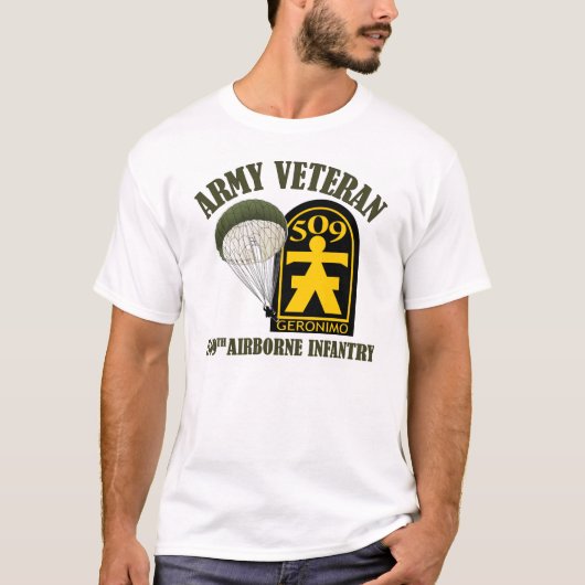 Legerveteraan - 509ste PIR T-shirt (Voorkant)