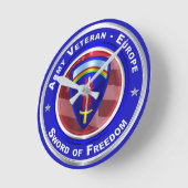 Legerveteraan-Europa Keepasmuur-klok Ronde Klok (Hoek)