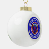 Legerveteraan-Europa kerst Keramische Bal Ornament (Links)