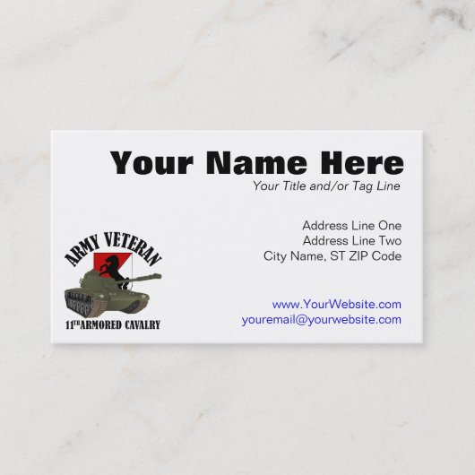 Legerveteraan - M-48 Visitekaartje (Voorkant)