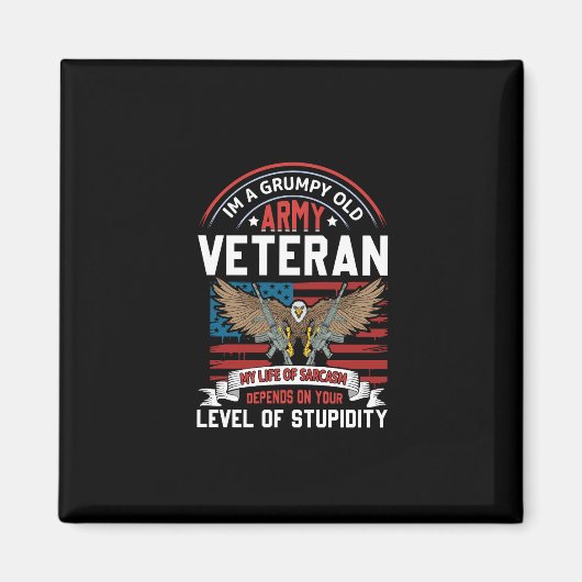 legerveteraan magneet (Voorkant)