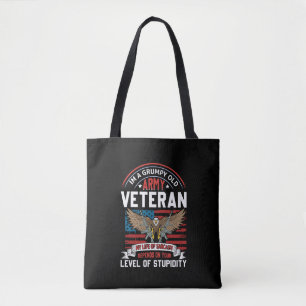legerveteraan tote bag