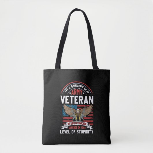 legerveteraan tote bag (Voorkant)