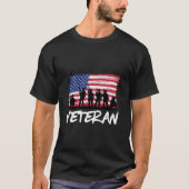 Legerveteraan Verenigde Staten T-shirt (Voorkant)