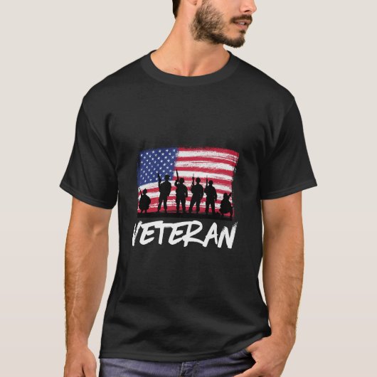 Legerveteraan Verenigde Staten T-shirt (Voorkant)