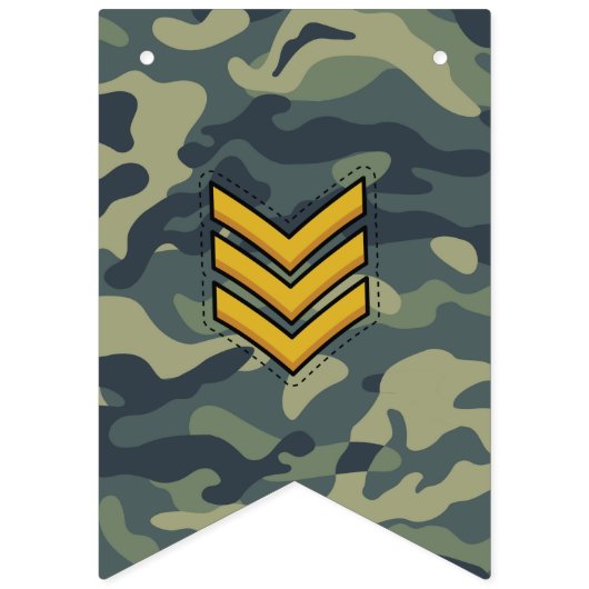 Legervlag, jongen verjaardag vlaggetjes (Tweede vlag)