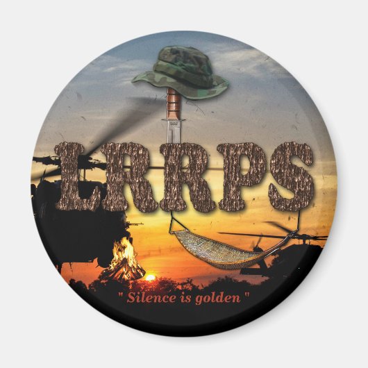 legervliegtuigen vietnam war LRRPS Magneet (Voorkant)