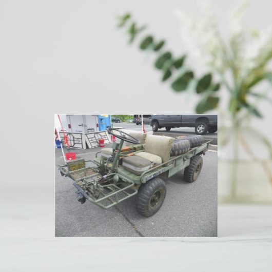 Legervoertuig Briefkaart (Staand voorkant)