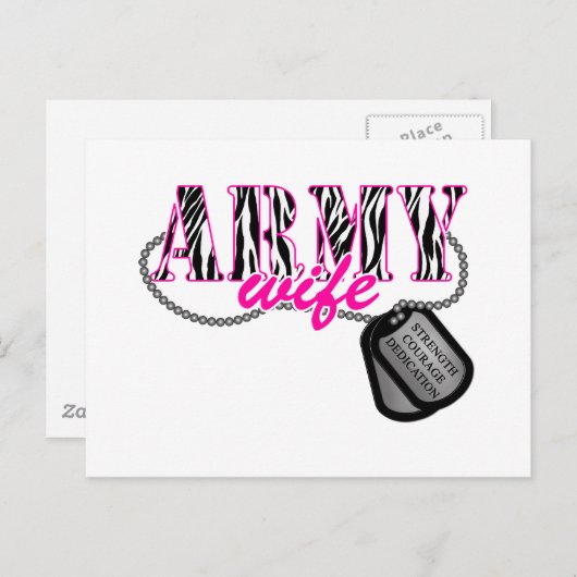 Legervrouw Briefkaart (Voorkant / Achterkant)