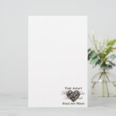 Legervrouw Briefpapier (Staand voorkant)