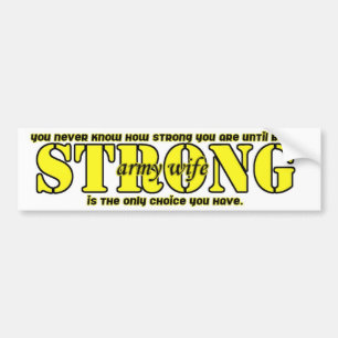 legervrouw bumper bumpersticker
