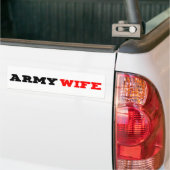 Legervrouw Bumpersticker (Op Truck)