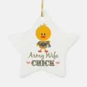 Legervrouw Chick Star Ornament (Voorkant)