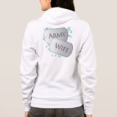 Legervrouw Dog-tags Hoodie (Achterkant)