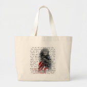 Legervrouw gedicht grote tote bag (Voorkant)