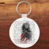 Legervrouw gedicht sleutelhanger (Voorkant)