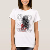 legervrouw gedicht t-shirt (Voorkant)