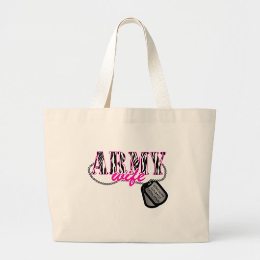 Legervrouw Grote Tote Bag (Voorkant)