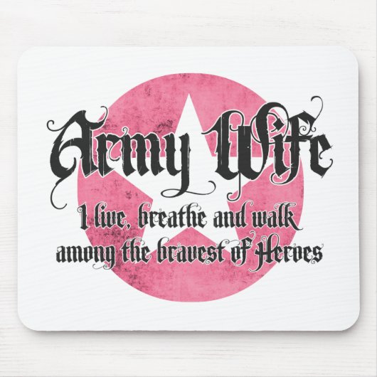 Legervrouw - Ik leef adem en loop tussen Muismat (Voorkant)