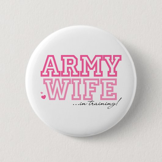 Legervrouw in opleiding ronde button 5,7 cm (Voorkant)