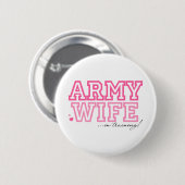 Legervrouw in opleiding ronde button 5,7 cm (Voorkant /achterkant)