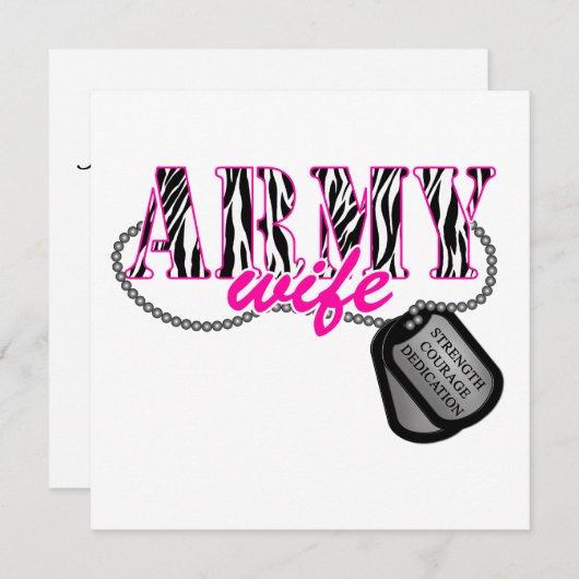 Legervrouw Kaart (Voorkant / Achterkant)