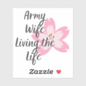 Legervrouw, leven van het leven sticker (Vel)