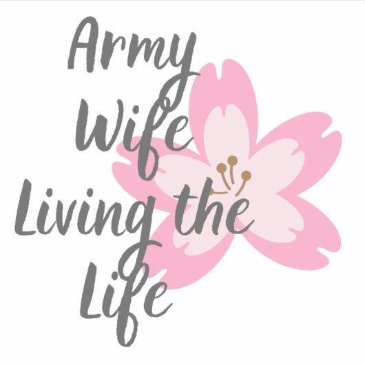 Legervrouw, leven van het leven sticker (Voorkant)