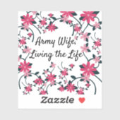 Legervrouw, leven van het leven sticker (Vel)