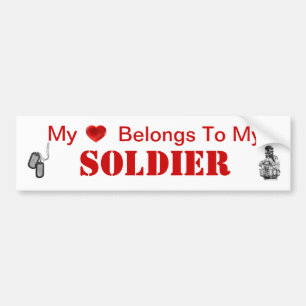 Legervrouw of -Vriendin Bumpersticker